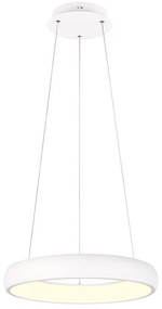 Lustră albă LED cu intensitate reglabilă cu abajur din metal ø 46 cm Cardona – Trio