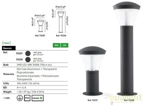 STALP LED EXTERIOR DESIGN MODERN 75538 SHELBY L
