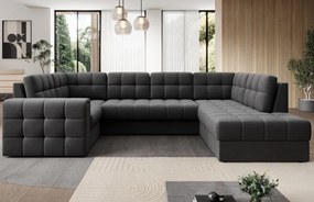 Coltar extensibil cu spatiu oentru depozitare, 299x198x82 cm, Blewett R, Eltap (Culoare: Gri deschis / Sola 4)