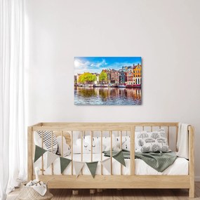 Tablou - Case dansatoare, Amsterdam (70x50 cm)