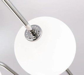 Plafoniera, Lustra aplicata tavan design modern PIPES, nickel plated