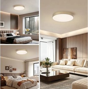 Brilagi - Plafonieră LED reglabilă POOL LED/60W/230V Ø 50 cm aurie + telecomandă