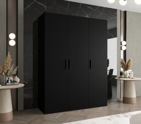 Dulap de haine 150 cm Borry 1 (Negru + Negru). 1125761