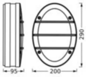 Aplică de exterior Ledvance ORBICK 2xE27/18W/230V IP65