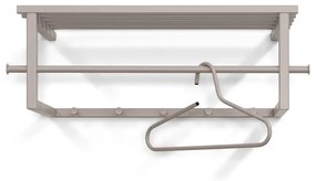 Cuier de perete taupe cu raft din metal 76 cm Marco – Spinder Design