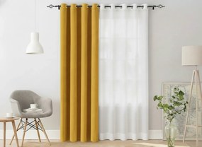 Draperie galbena OXFORD 140x250 cm Agatat: Inele metalice