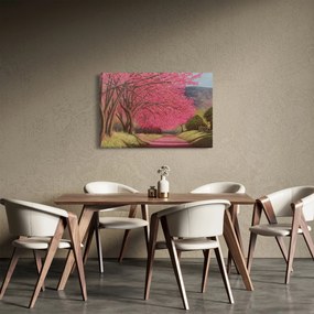 Tablou cu copaci înfloriți (90x60 cm)