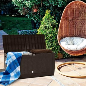 Cutie de depozitare RATO, 310L, 119x48x60cm, maro Prosperplast