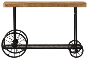 245260 vidaXL Masă consolă, lemn masiv de mango, 115 x 36 x 76 cm