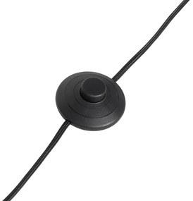 Lampa de podea aurie cu sticlă opala cu 3 lumini reglabile - Anouk