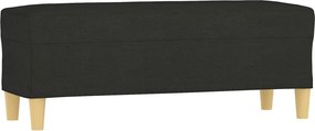 vidaXL Bancă, negru, 100x35x41 cm, textil