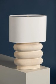 Veioza, Lampa de masa din ceramica alba Ewing