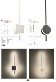 Redo 01-2697 - Aplica de perete LED DIAZ, 20W/230V, CRI 90, auriu