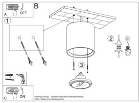 Sollux SL.0841 - Spot KALU 1xGU10/ES111/40W/230V