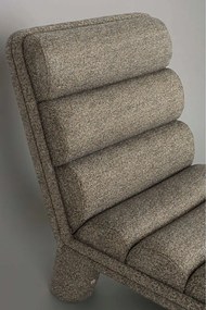 Fotoliu taupe cu tapițerie din țesătură bouclé Fern – Dutchbone