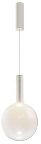 Lustra/Pendul LED design decorativ Nebula 25cm alb