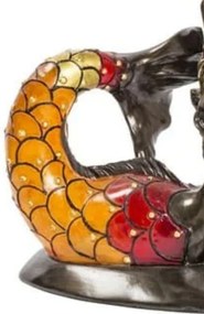 Lampa de masa Tiffany Mermaid h 19 cm