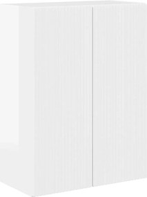 vidaXL Dulap TV de perete Alb lucios 59,5 x 31 x 80 cm Lemn compozit