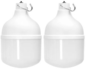 Lustră LED solară Aigostar 2xLED/35W/12V 6000 mAh 6500K d. 10 cm