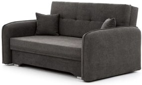 Canapea extensibila pentru 2 persoane LAINE, gri inchis
