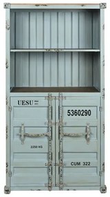 Bufet, turcoaz, din metal, stil industrial, Cargo