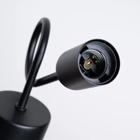 Lampă de perete Sollux SL.1433 LOOP 1xE27/15W/230V negru