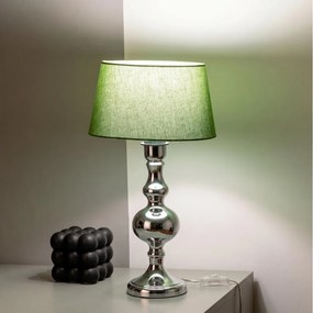 BRILAGI - Lampă de masă CERIA 1xE27/60W/230V Ø 25 cm crom lucios/verde