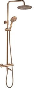 Coloana de dus cu termostat Lungo Diamond Copper
