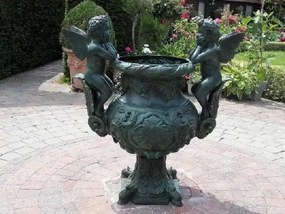 Vas de bronz Vase with 2 angels