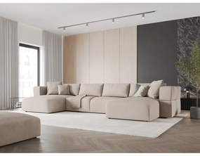 Colțar bej (în formă de "U") Esther – Milo Casa