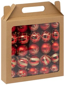 Set globuri cu modele cu sclipici, Ø 6 cm