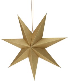 Decorațiune de Crăciun din carton Gold star, 60 x 60 x 1,5 cm