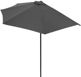 Deuba Umbrelă de soare semicirculară de grădină - antracit