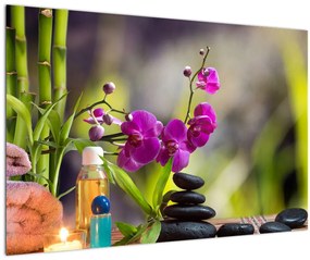 Tablou - spa and stones (90x60 cm)
