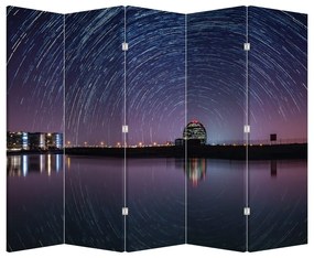 Paravan - Cerul nocturn și stele (210x170 cm)