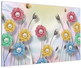 Tablou - Lunca colorată (90x60 cm)