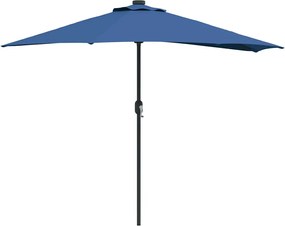 vidaXL Parasol de Grădină Albastru azur 294 x 150 x 224 cm
