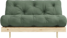 Canapea extensibilă verde 140 cm Roots - Karup Design