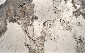 Masa extensibila Fernando marmura alba/negru L160-240 cm