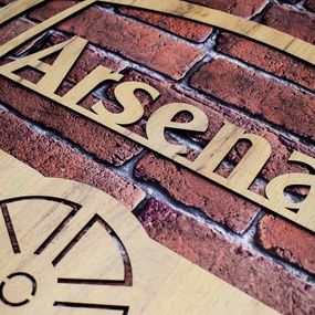 DUBLEZ | Logo din lemn al clubului de fotbal - Arsenal