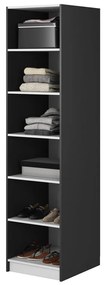 Dulap de haine Moonie XIV  (negru + alb). 1099624