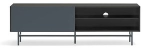 Comodă TV neagră-gri antracit 180x56 cm Nube – Teulat