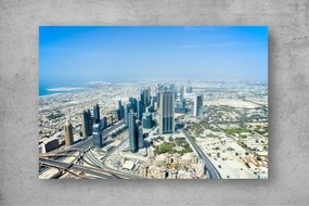 Tapet Premium Canvas - Vedere aeriana cu orasul Dubai