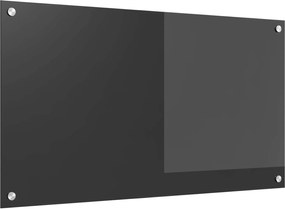 vidaXL Panou de bucătărie Gri închis 90 x 50 cm sticlă securizată