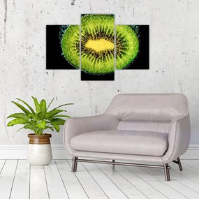 Tablou - detailu cu kiwi în apă (90x60 cm)