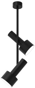 Pendul cu 2 surse de iluminat design modern Linterna negru