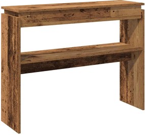 vidaXL Masă consolă, lemn vechi, 102x30x80 cm, PAL