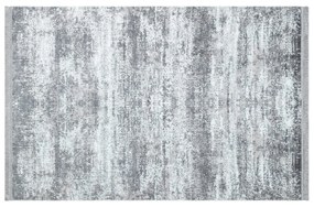 Covor living, 160x230 cm, forma dreptunghiulara, poliester/acril, alb/