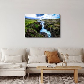 Tablou - Cascada intre stânci (90x60 cm)