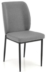 Set de sufragerie Jasper 4+1, gri/negru